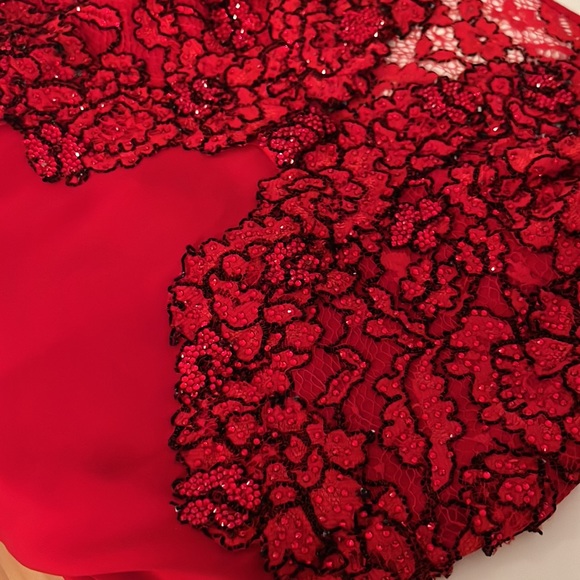 RED DRESS Prom Evening CUSTOM MADE Diane von Furstenberg, as seen on Gigi Hadid - Picture 11 of 15